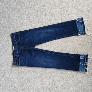 Principle Frayed Crop/Ankle Jeans